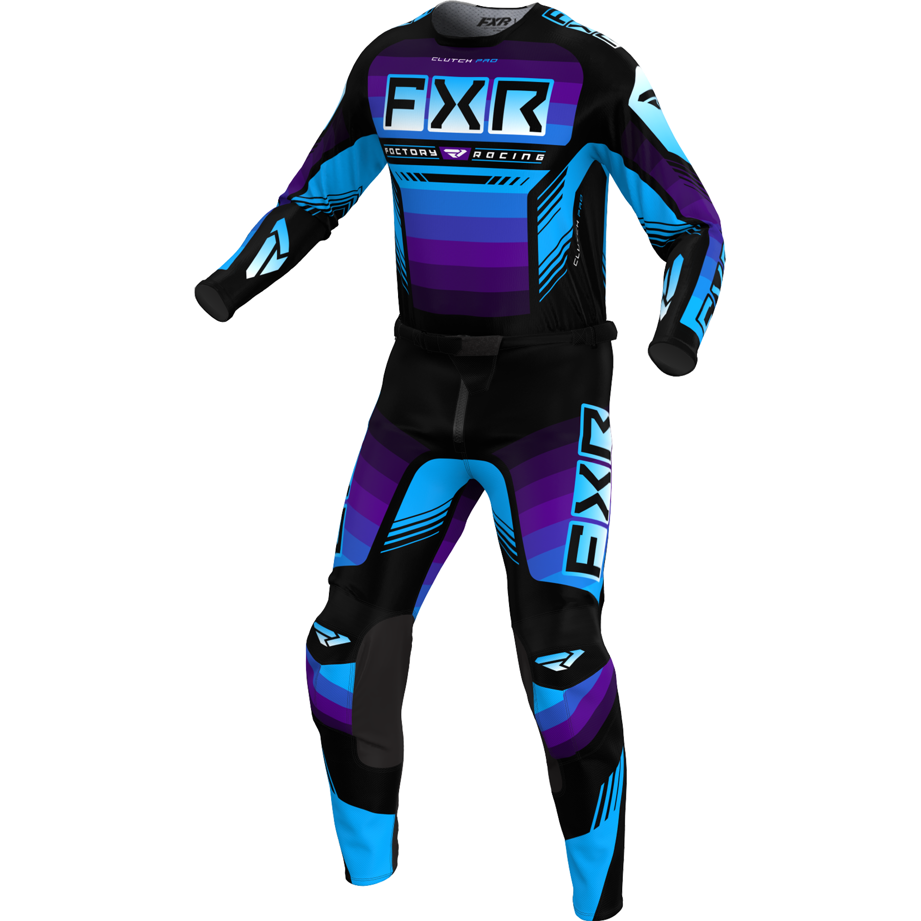 FXR Clutch Pro MX 24 Kit Black/Purple/Blue