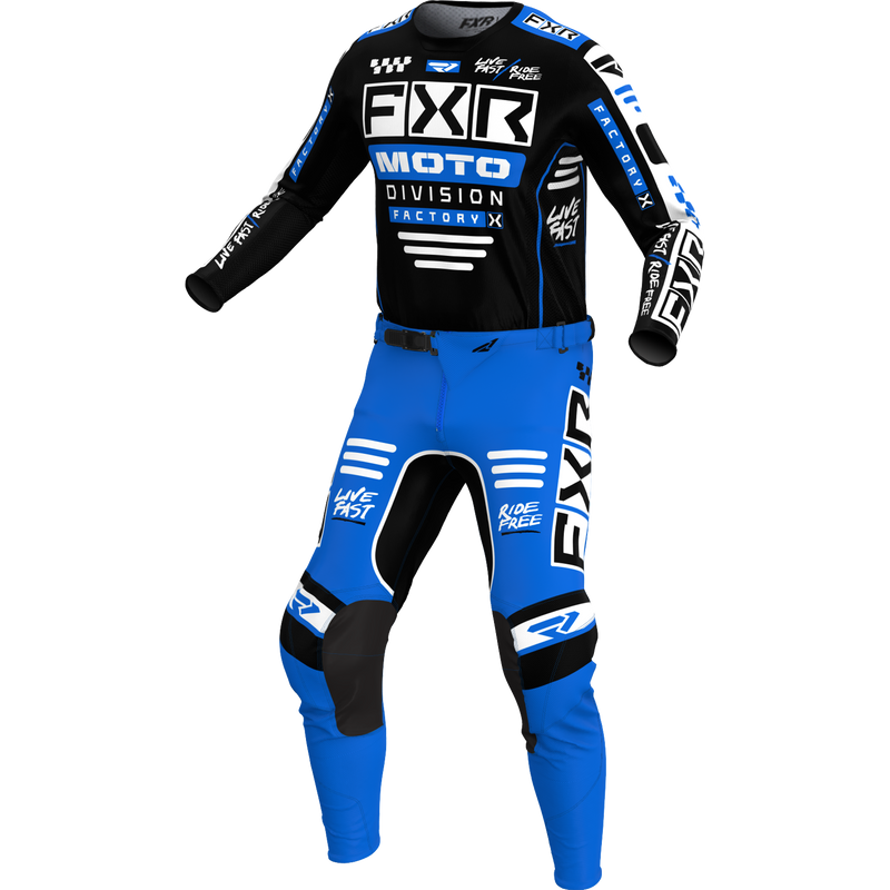 FXR Podium Gladiator MX 24 Kit Black/Blue