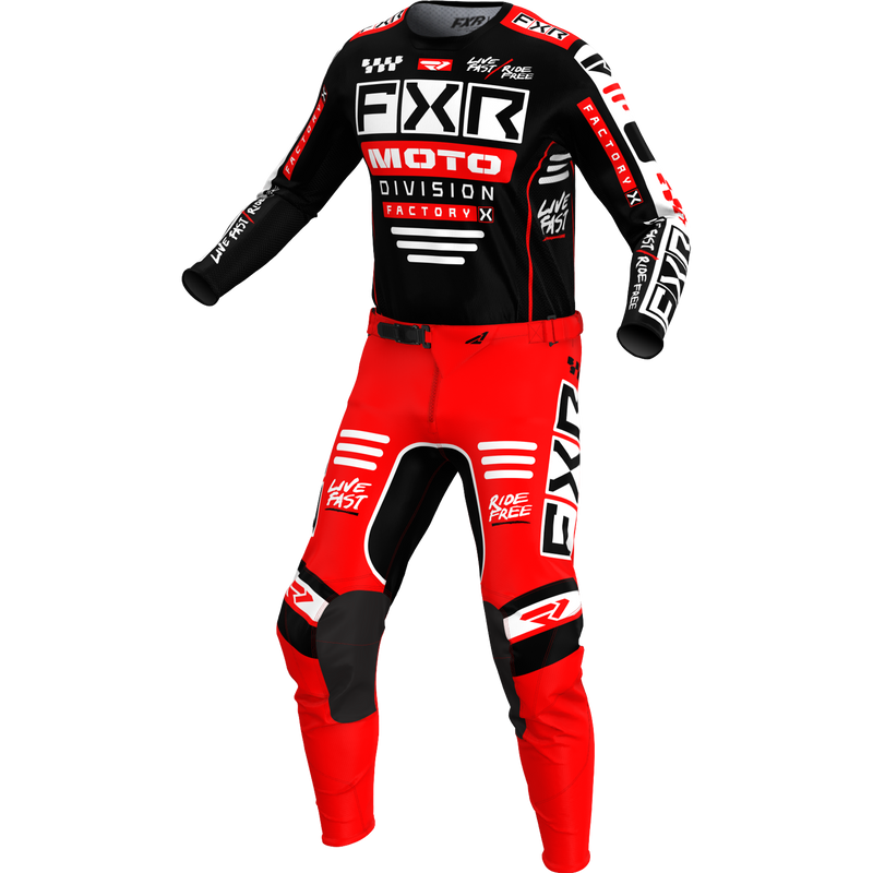 FXR Podium Gladiator MX 24 Kit Black/Red