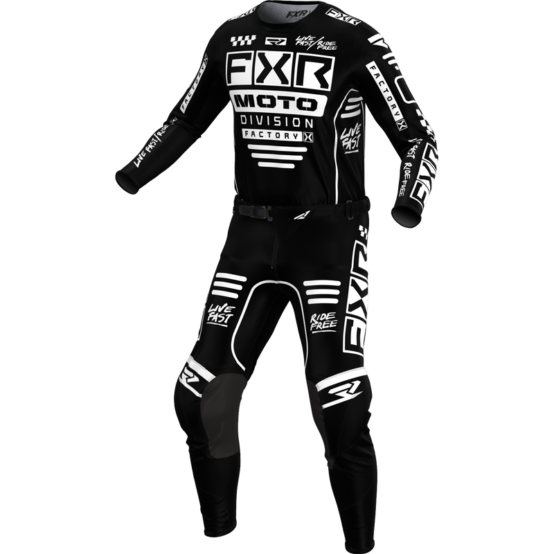 FXR Podium Gladiator MX 24 Kit Black/White