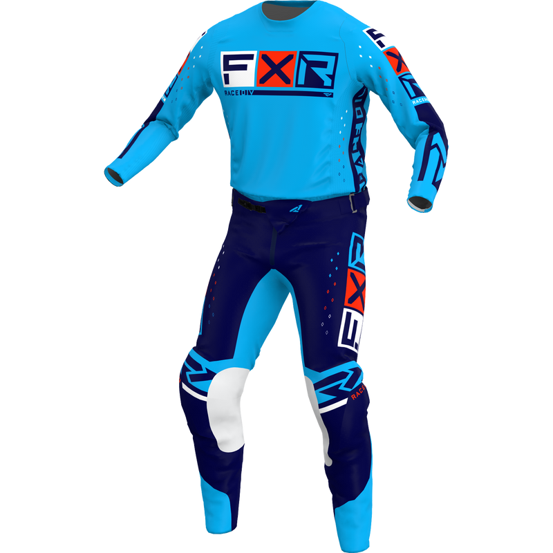 FXR Podium Pro LE Kit Navy/Cyan/Red