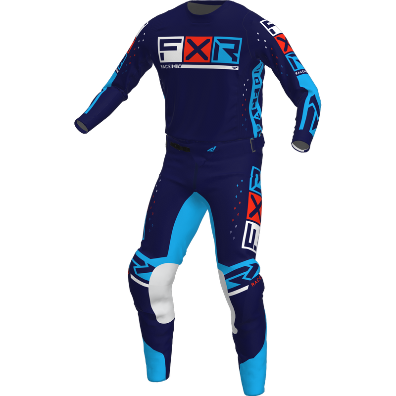 FXR Podium Pro LE Kit Navy/Cyan/Red