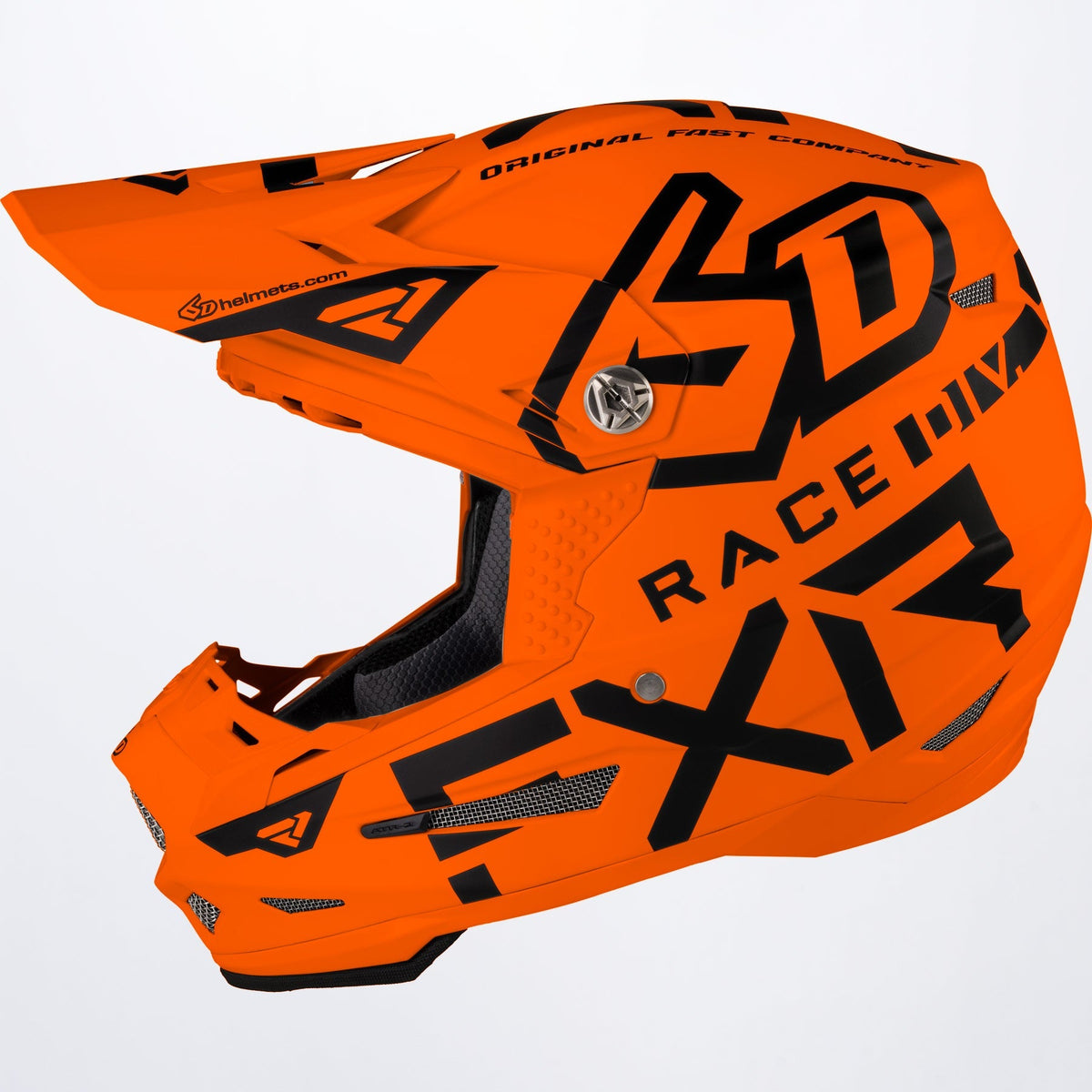 Orange dirt bike helmet online